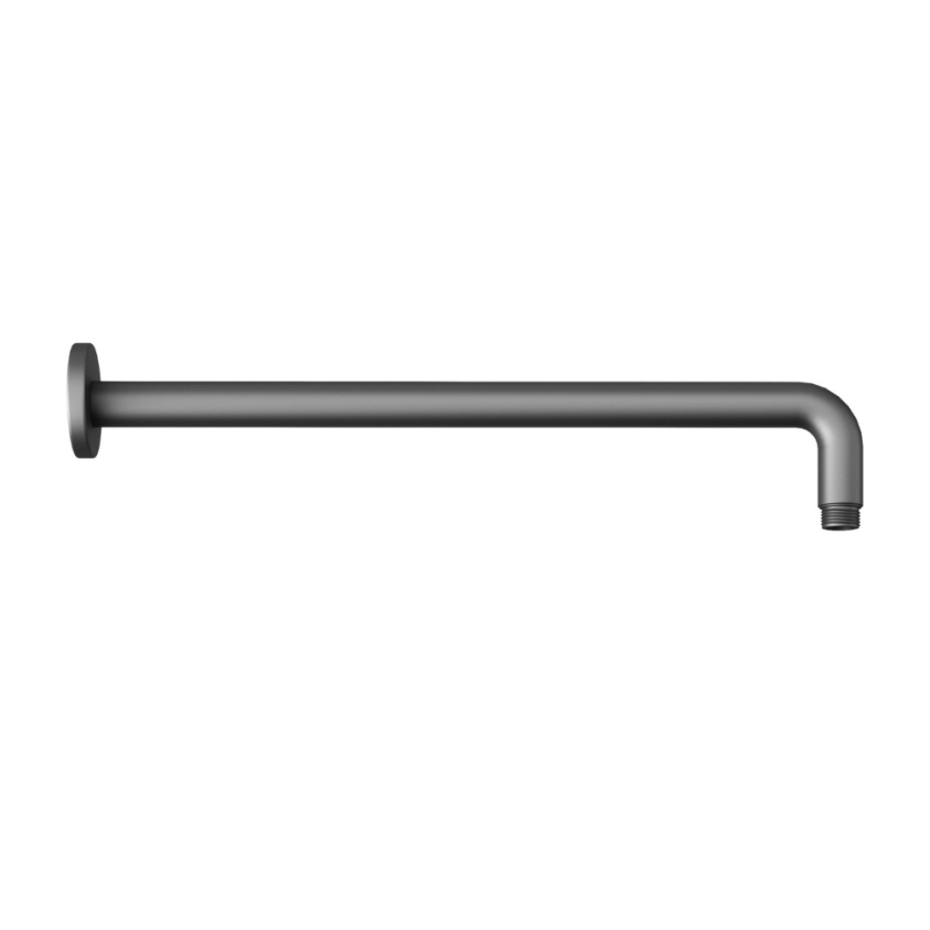 Product Cut out image of the Abacus Emotion Anthracite Round 380mm Fixed Wall Shower Arm